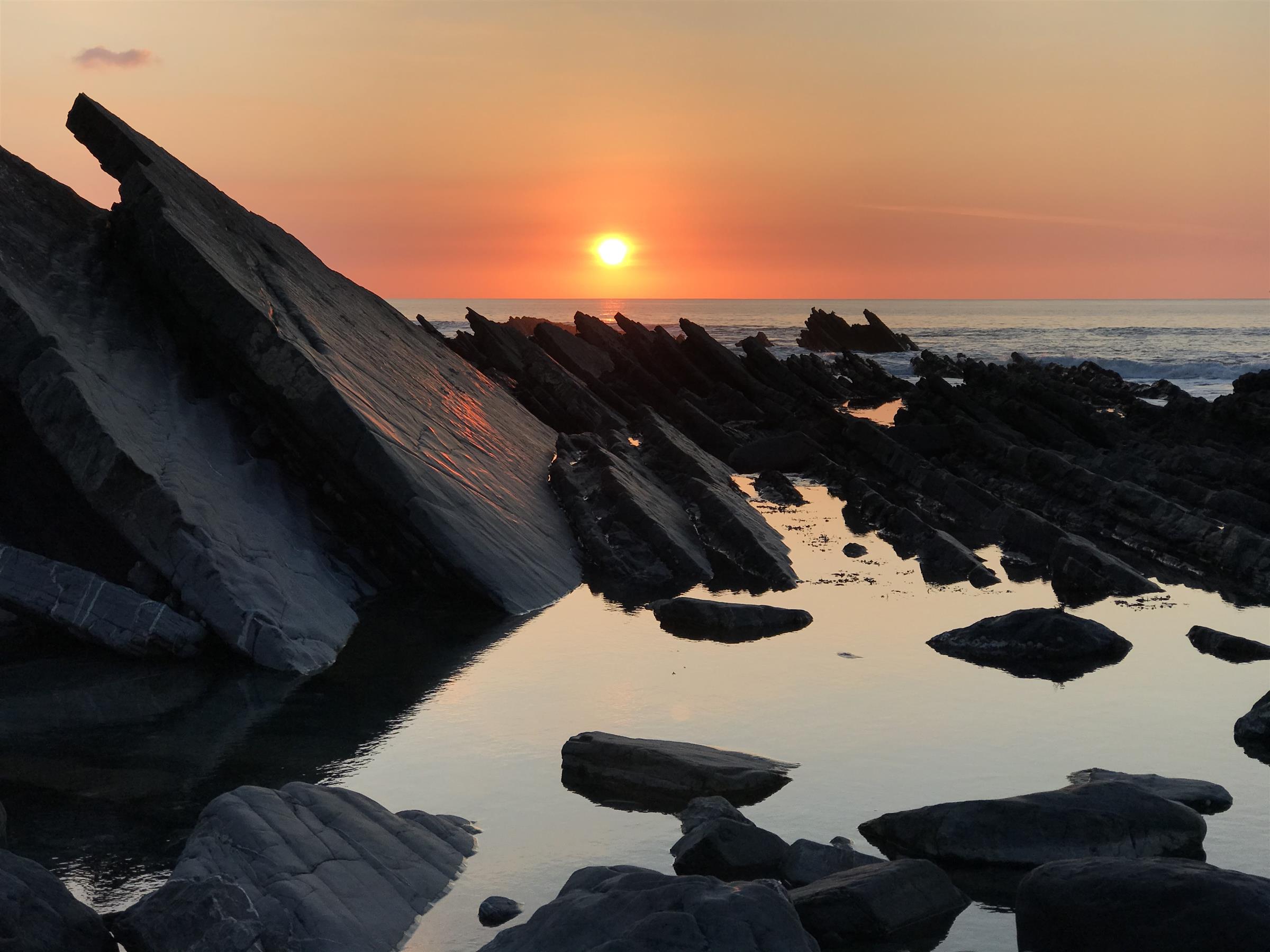 Sunset on the north Cornish Coast