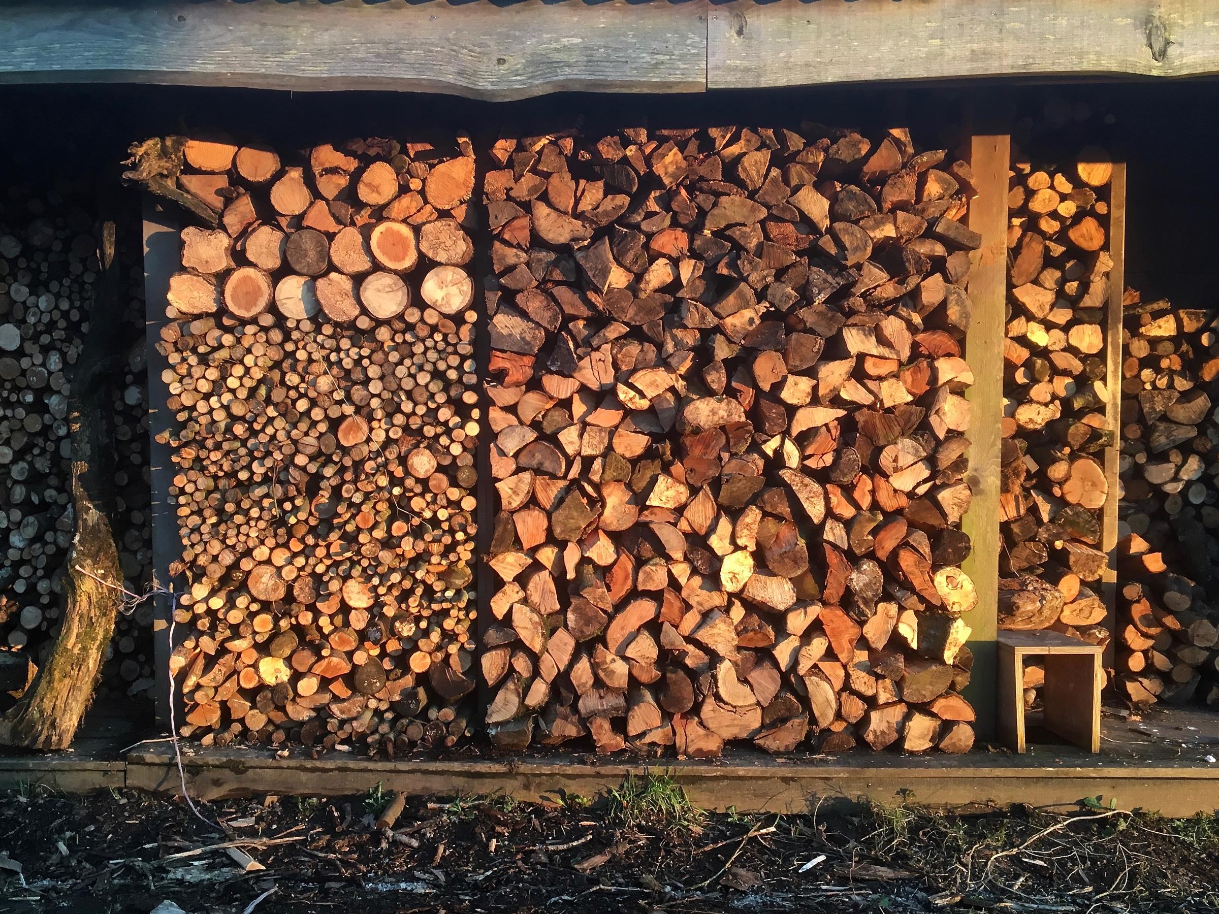 All the firewood is sourced from Sunnybank woodlands